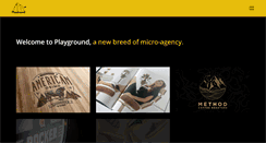 Desktop Screenshot of playgroundcreative.com